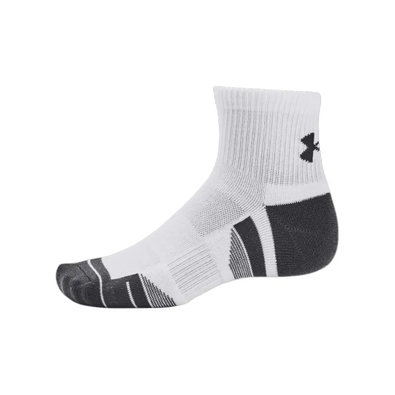 Under Armour Performance Tech Ankle Socks Unisex 3 Pack White-3