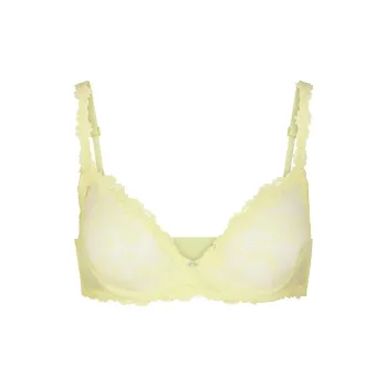 SKIMS STRETCH LACE UNLINED DEMI BRA Bra Women's 1 Pack Lemonade