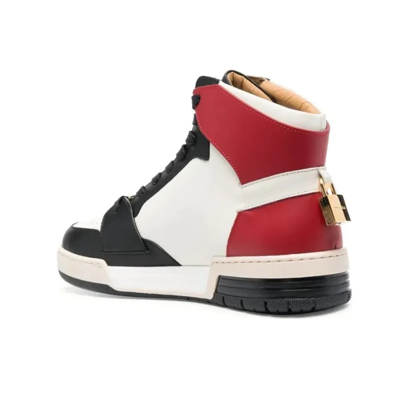 Buscemi High-Top Skateboard Shoes Unisex Red-2