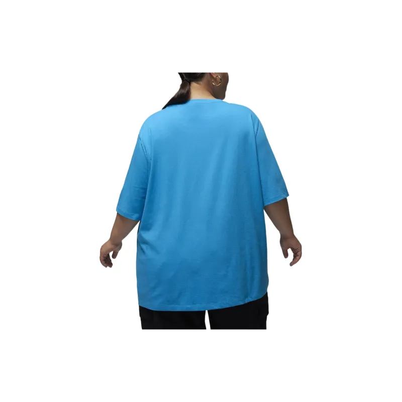 Nike x Jordan Drop Shoulder Sleeve T-Shirt Women's Blue-1