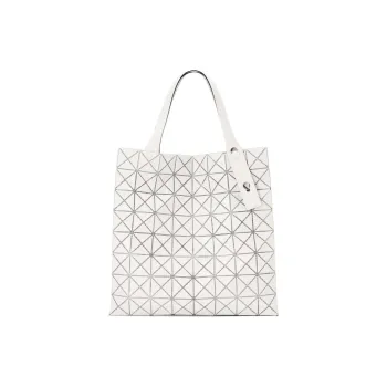 ISSEY MIYAKE Prism Polyvinyl Chloride Resin Tote Bag, Shopping Bag, Handbag Women's White