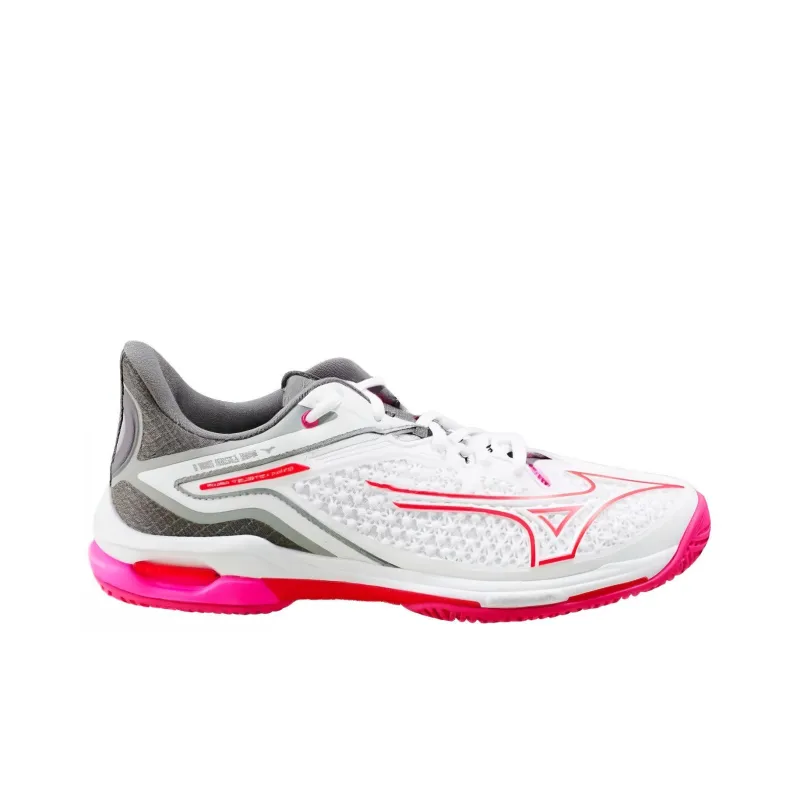 Mizuno Women's Wave Exceed Tour 6 AC 'White Radiant Red'-1