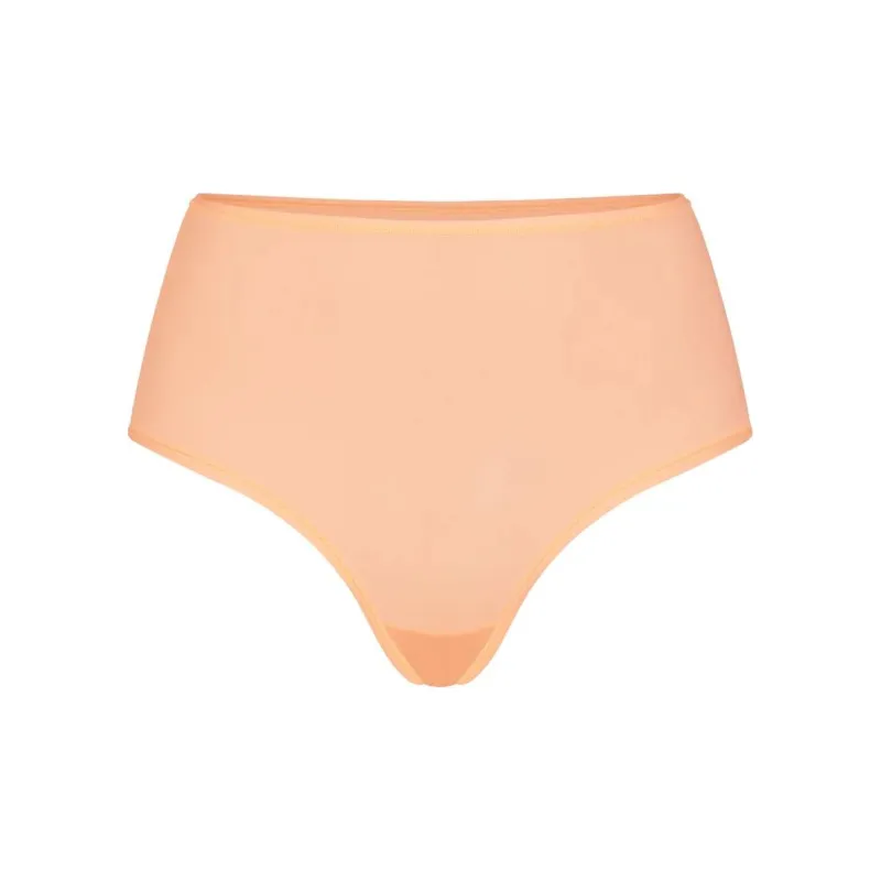 SKIMS FITS EVERYBODY HIGH-WAISTED THONG Underpants Women's 1 Pack Faded Nectar-0
