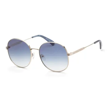 LONGCHAMP Metal Round Sunglasses Women's Gold