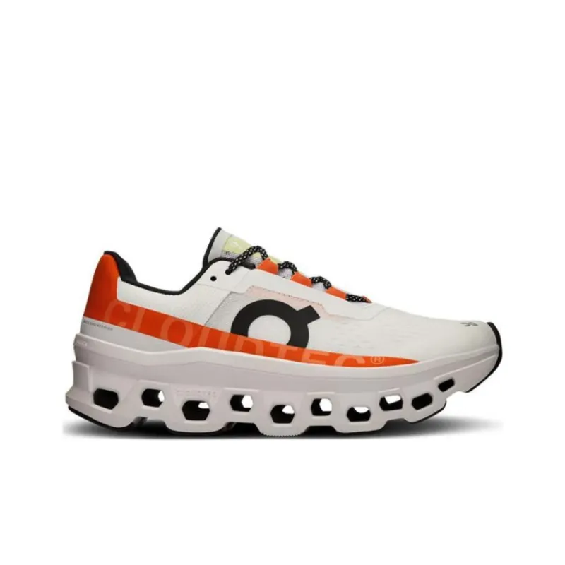 On Running CloudmOnster Undyed White Flame Women's-1