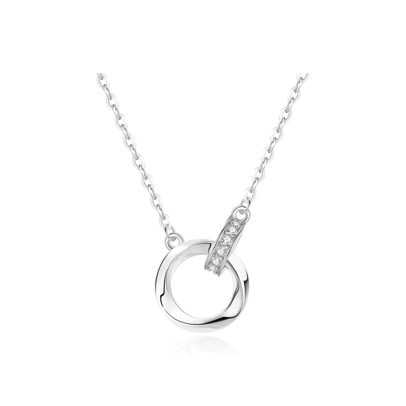Lao Feng Xiang S925 Sterling Silver Necklaces Women's-0