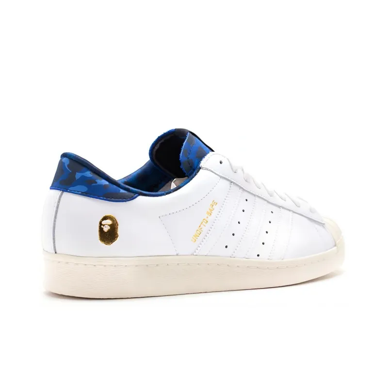 Adidas Superstar 80s Undefeated Bape White-3
