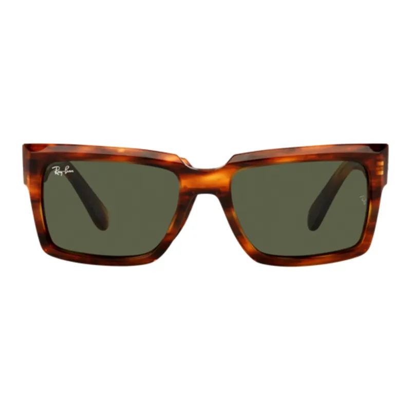 RayBan Plastic Rectangular Sunglasses Unisex Brown-1