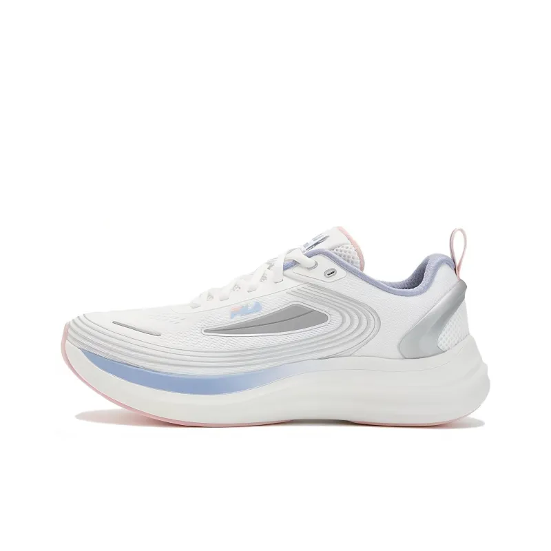 FILA NUVOLE EVO Anti Slip Wear Resistant Low Top Running Shoes Women's White Gray-0
