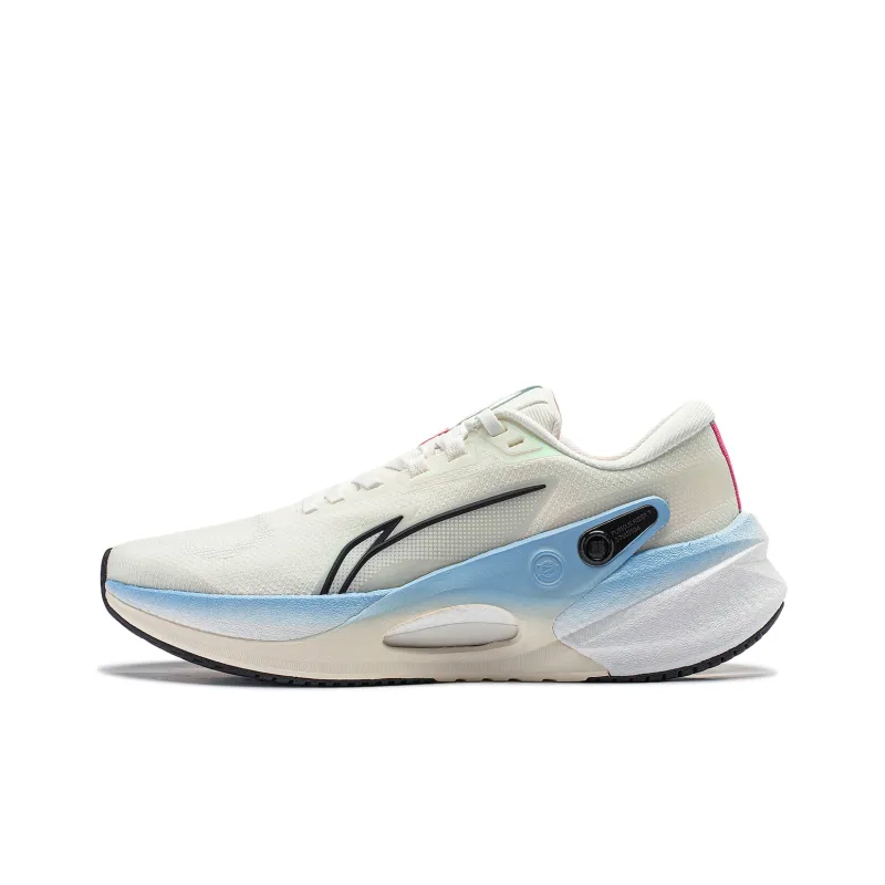 LINING Furious Rider 7.0 V2 Running Shoes Men Low Top Beige/Blue-0