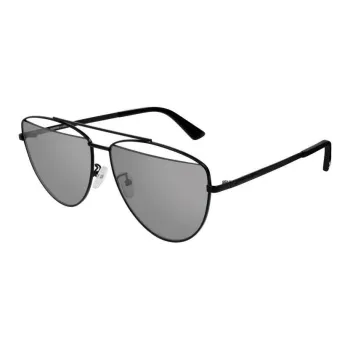 McQ Alexander McQueen Metal Aviator Sunglasses Unisex Black