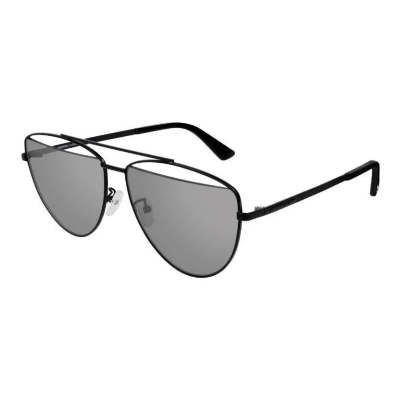 McQ Alexander McQueen Metal Aviator Sunglasses Unisex Black-0