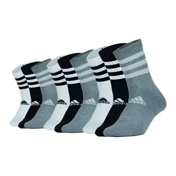 Adidas Knee High Socks Unisex Black White Gray