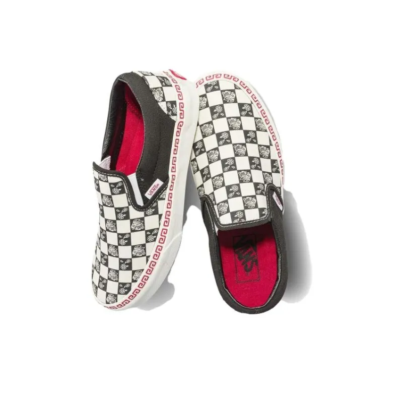 Vans Slip On 'Black White'-3