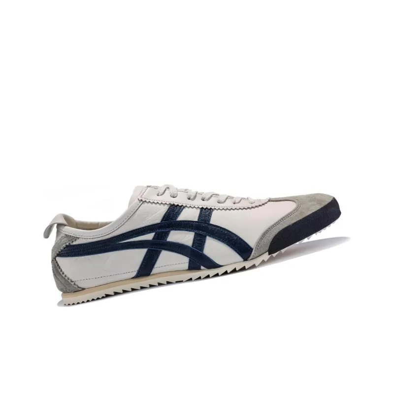 Onitsuka Tiger MEXICO 66 Deluxe Non slip Lightweight Low Top Casual Shoes Men's White Gray Blue-1