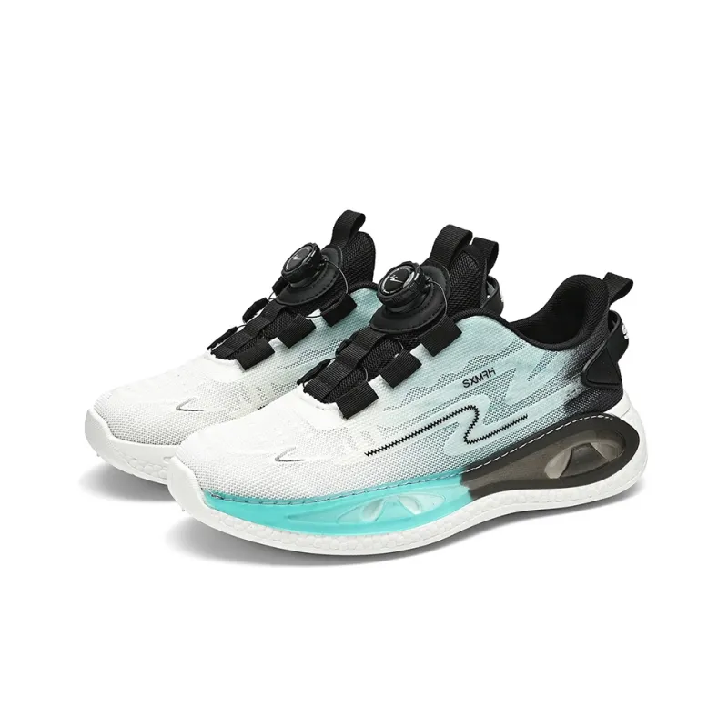 Binary Low Top Running Shoes Men's White Moon-2