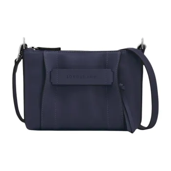 LONGCHAMP Cow Leather Shoulder Bag Crossbody Bag Small Size Women's Overripe Plum Color