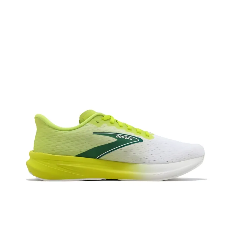 Brooks Hyperion Cushioning Wear Resistant Low Top Running Shoes Men's Yellow Green-1