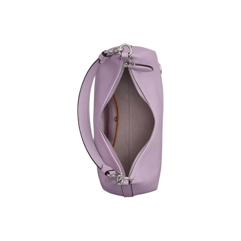 COACH Gloves Made Of Tanned Leather Handbag Shoulder Bag Large Size Women's Silver & Light Purple-3