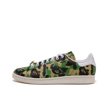 Adidas x A BATHING APE ABC Camo Stan Smith Low-Top Skateboard Shoes Women's Camouflage