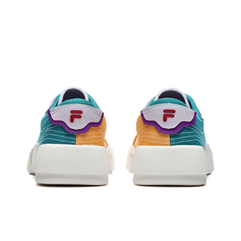 FILA FUSION POP Canvas Shoes Women's Low Top Duck Water Blue/Amber-3
