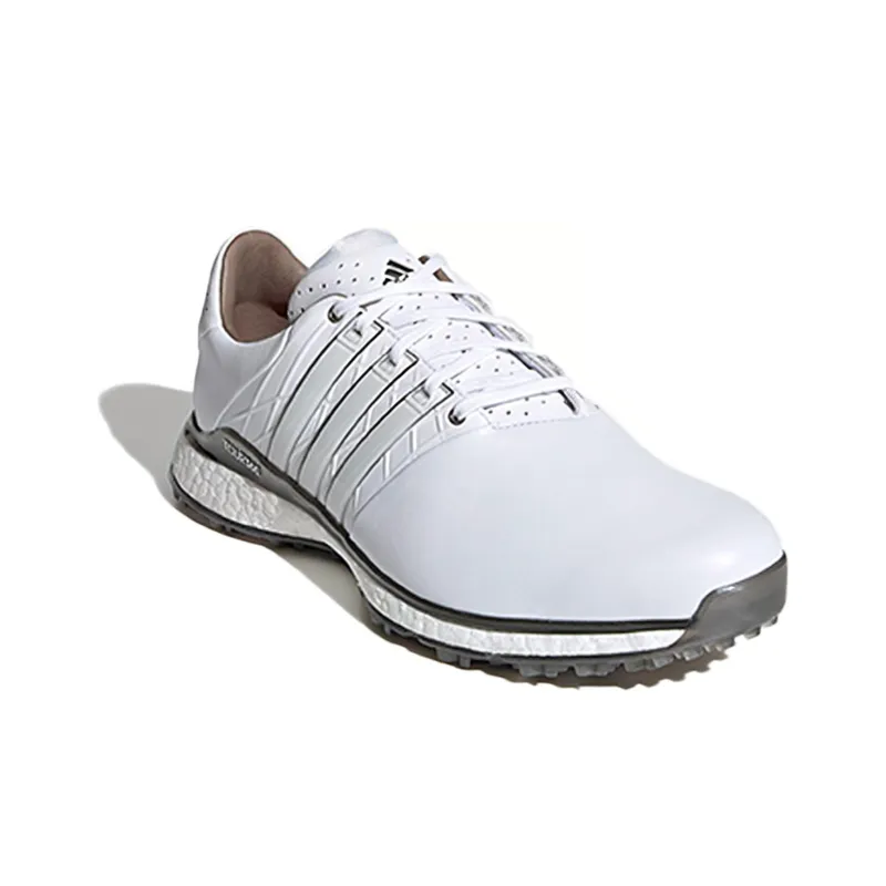 Adidas Tour360 XT SL Spikeless 2.0 Wide Golf Shoes 'Cloud White Dark Silver Metallic'-2