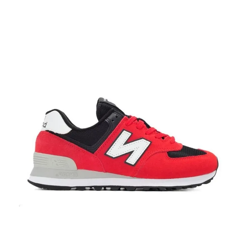 New Balance 574 Series Black/Red/White-1