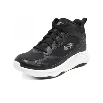 Skechers Cushioning Wear Resistant High Top Casual Shoes Women's Black