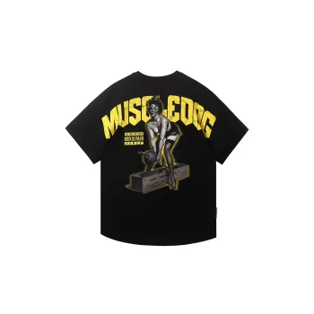 Muscle Dog Casual T Shirt Workout Clothing Men's