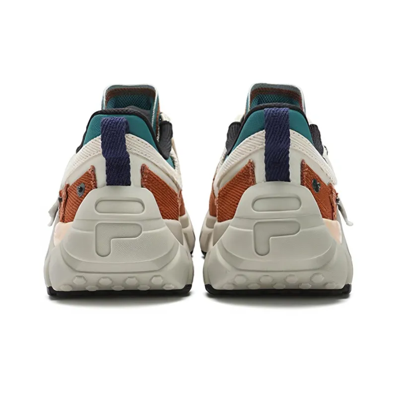 FILA FUSION BONE DX Spine Shoes Anti Slip Wear Resistant Low Top Casual Shoes Men's White Brown-2