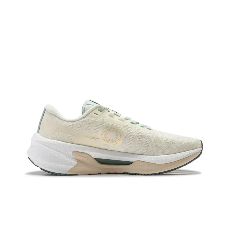 LINING Furious Rider 7.0 V2 Running Shoes Men Low Top Ecru/Carrot Orange-1