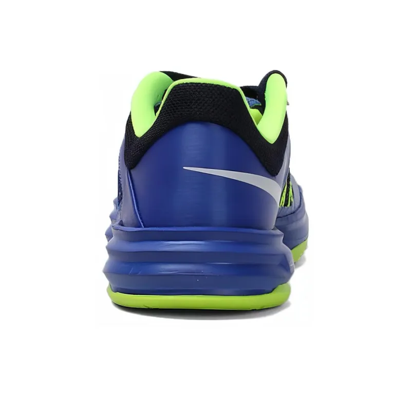 Nike Hyperdunk Cushioning, Wear Resistant Low Top Running Shoes Men's Blue Green-4
