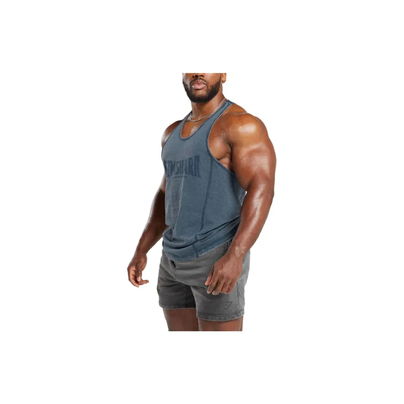 GYMSHARK Tank Top Men's Marine Blue-2