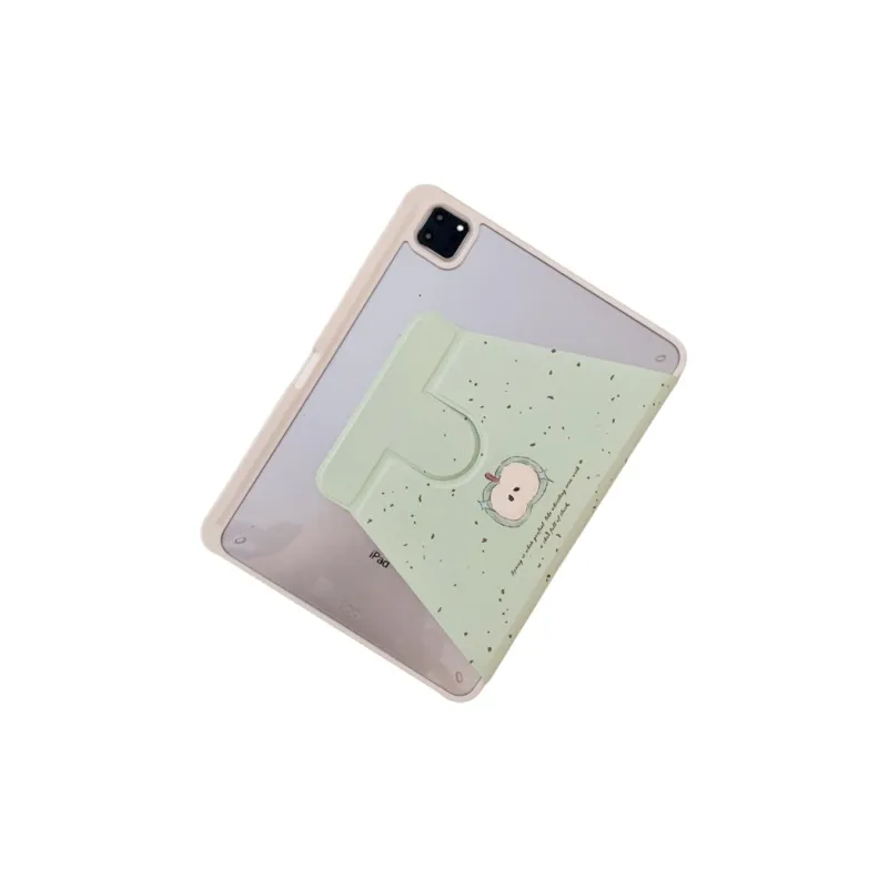 SHANGHUI Green Apple Bowknot Suitable For IPad Pro 2020/2021/2022 Full Screen Tablet Protective Cases-5