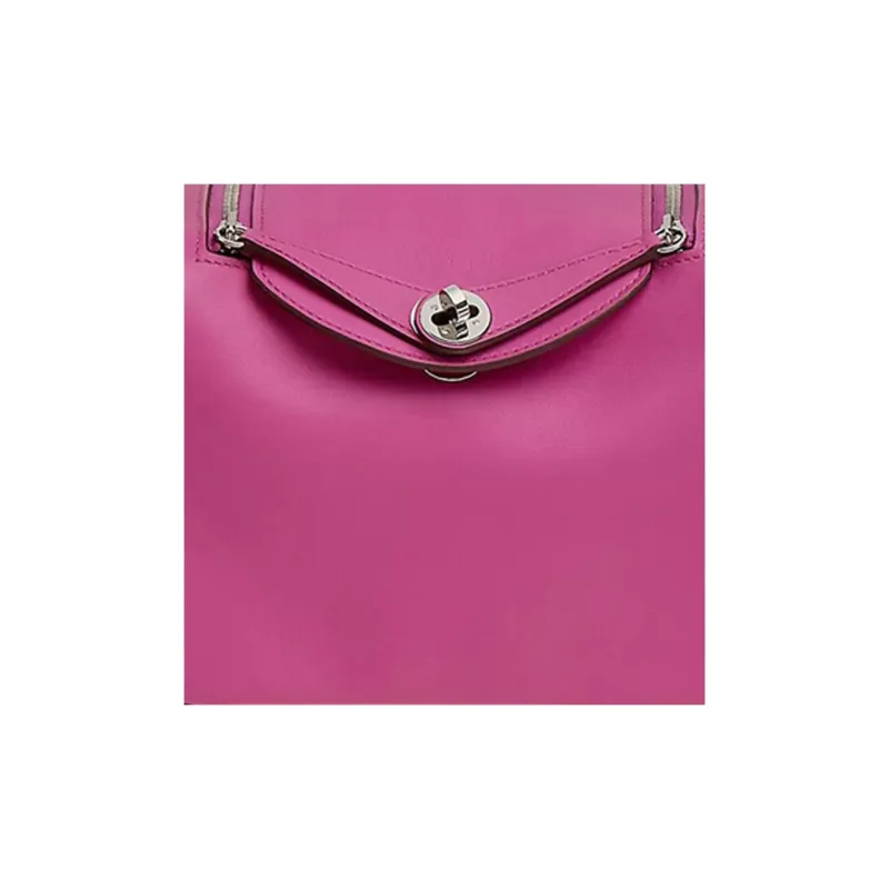 HERMES Lindy Swift Calfskin Handbag Shoulder Bag Crossbody Bag Mini Women's 9I Magnolia Woodlily Pink-3