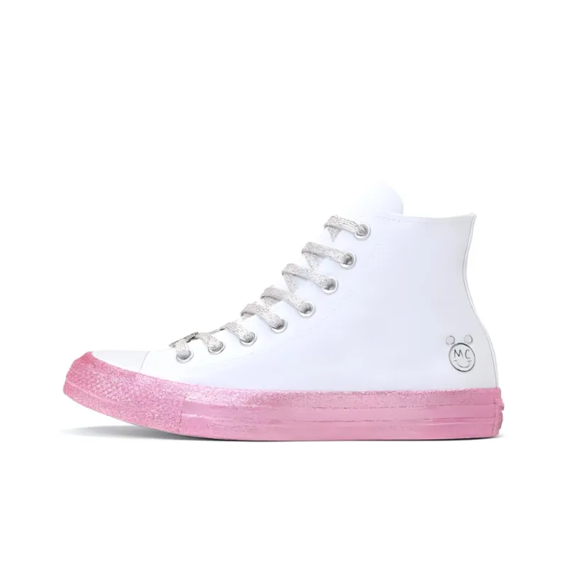 Converse Chuck Taylor All Star High Miley Cyrus White Pink-0