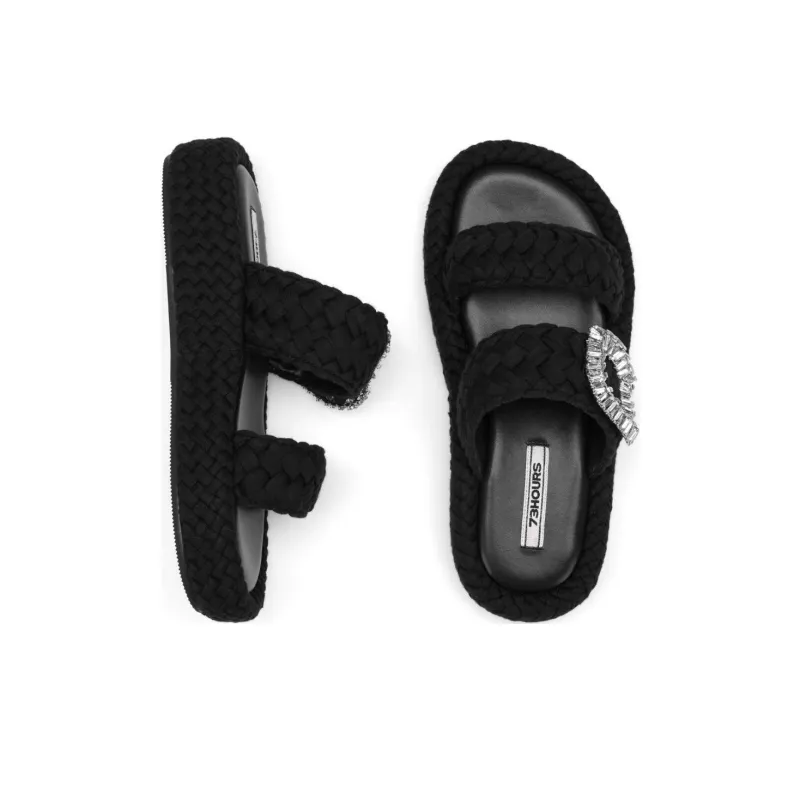 73Hours Slide Slippers Women's Black-4