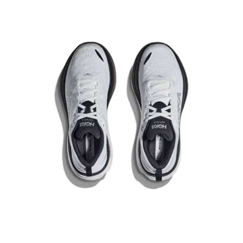 HOKA ONE ONE Bondi 8 Running Shoes Men Low Top Black White-2