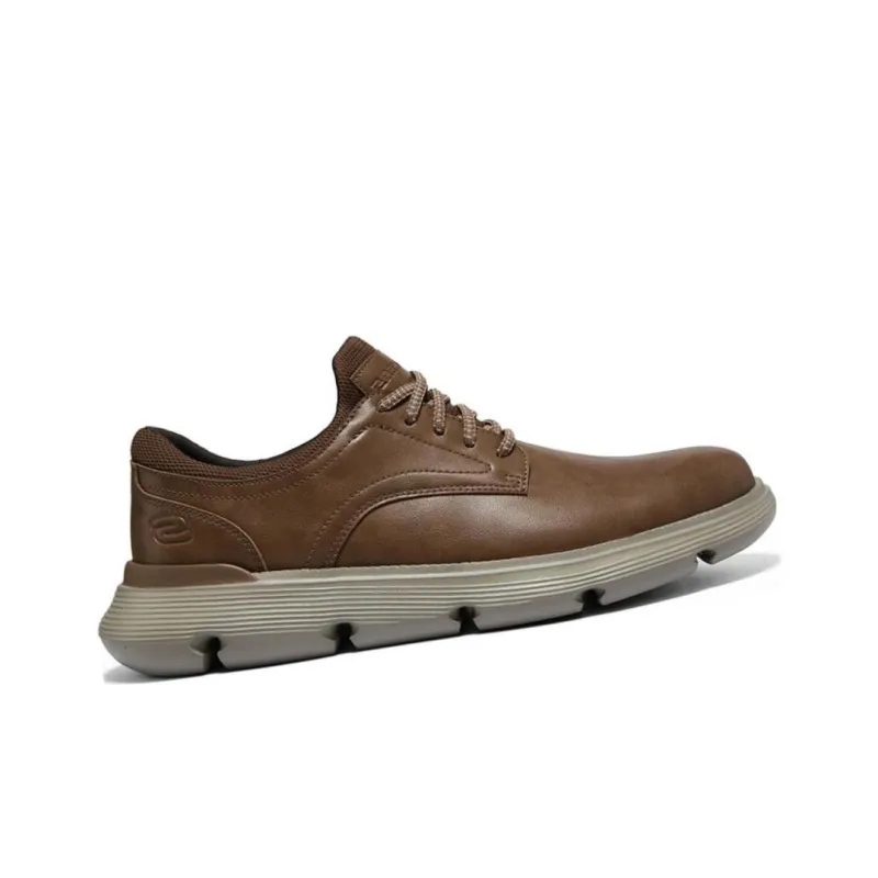 Skechers Leather Casual Shoes 'Brown'-1