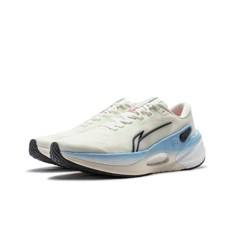 LINING Furious Rider 7.0 V2 Running Shoes Men Low Top Beige/Blue-3