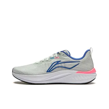 LiNing Red Hare 7 Cushioning Anti Slip And Wear Resistant Lightweight Rebound Low Top Running Shoes Men's Gray White