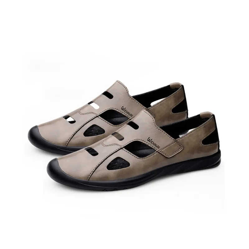 Wen Nai Casual Shoes Men's Khaki-3