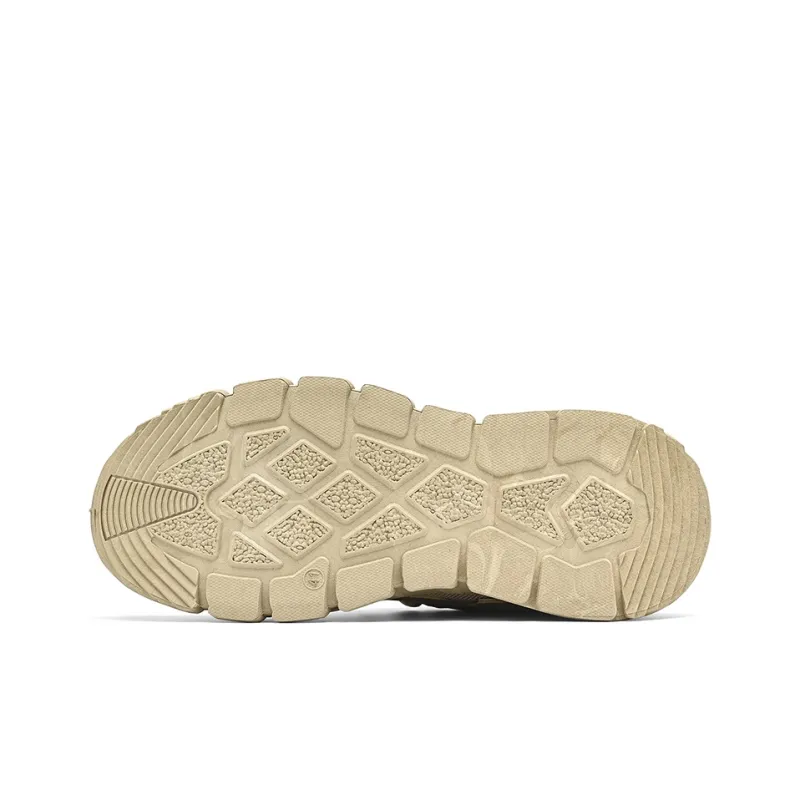Binary Lightweight Height Increasing Rebound Low Top Casual Shoes Men's Khaki-6