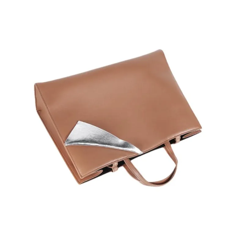 DEERE JACK Cow Leather One Shoulder Handbag Tubas Women's Warm Sand Brown-4