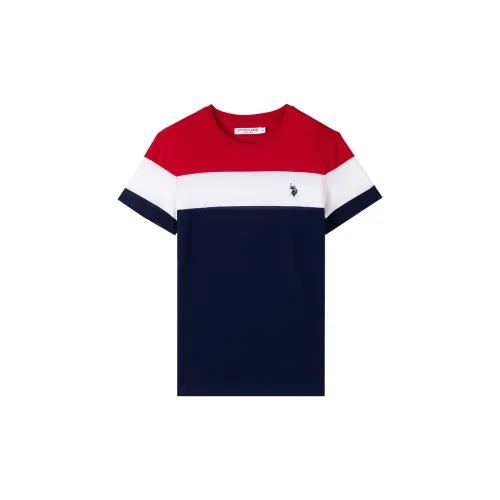 U.S. POLO ASSN. T-Shirts Men Red Stripes