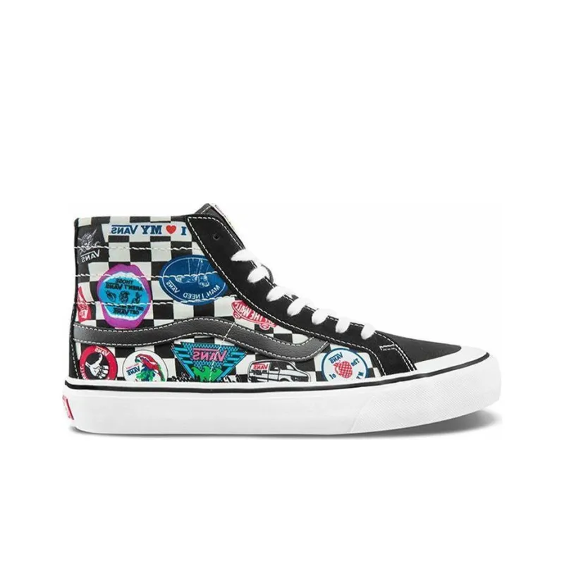 Vans SK8 HI Print Black Unisex-1