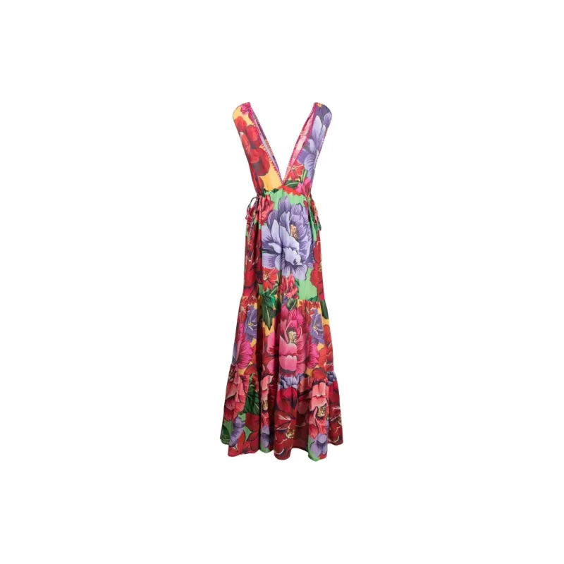 FARM RIO Sleeveless Dress Women's Red-1