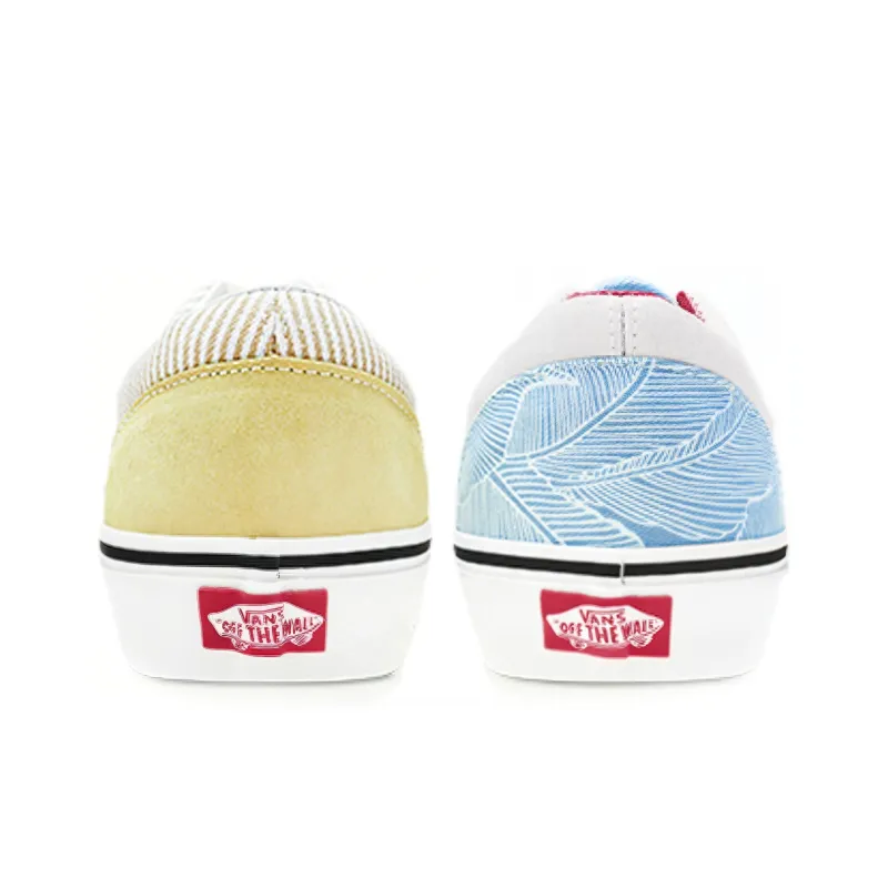 Vans Era Retro Low Top Casual Skate Shoes Unisex Yellow Blue-3