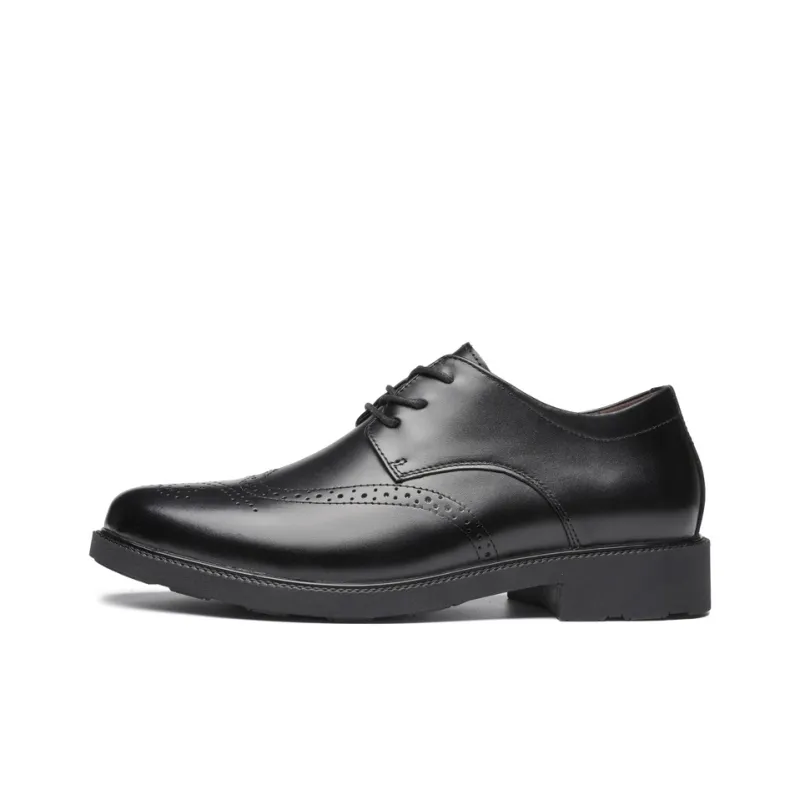 BOLE Dress Shoes Men Low Top Black-0