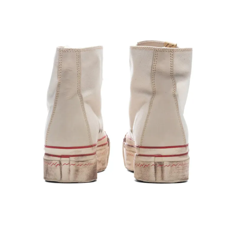 Visvim Skagway Hi G.Patten Platform Shoes Men's White-4